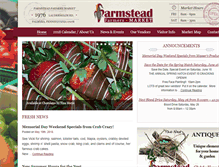 Tablet Screenshot of farmsteadmarket.com